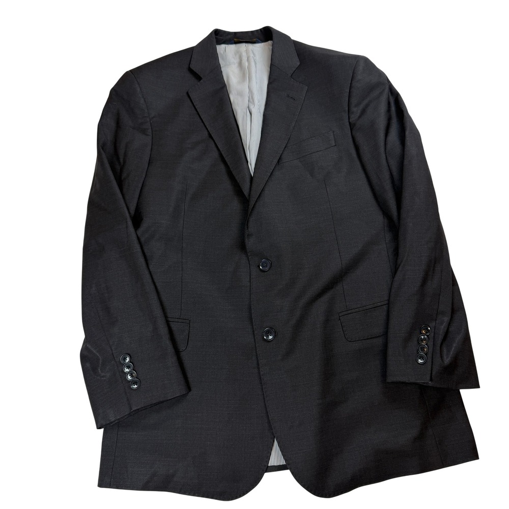 Brooks Brothers 346 Explorer Fitzgerald Fit Blazer Mens 40R Charcoal Grey Wool